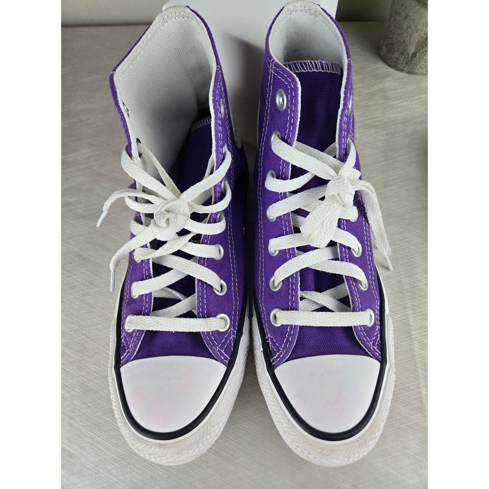 Converse Chuck Taylor All Star Purple High Top Sneakers Womens 7 Mens 5 - Picture 12 of 12